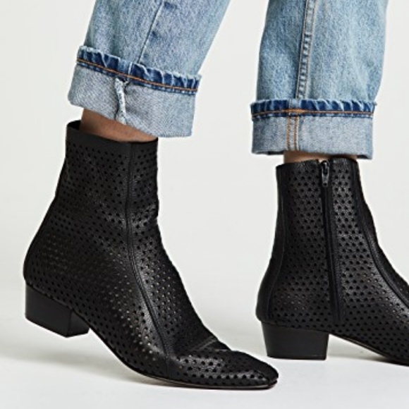 Rachel Comey Shoes - Rachel Comey Leather Cove Booties in Black